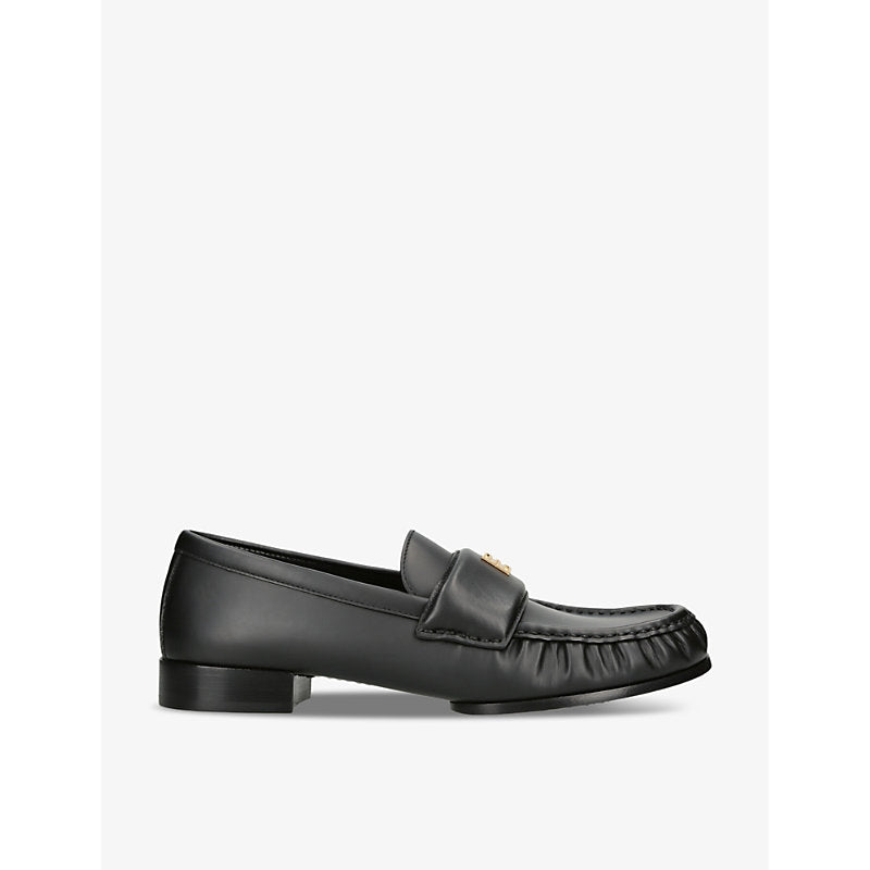 Givenchy Logo-plaque leather loafers