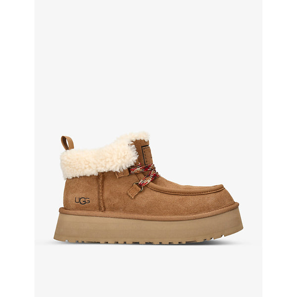  Ugg Funkarra Cabin Cuff suede platform ankle boots