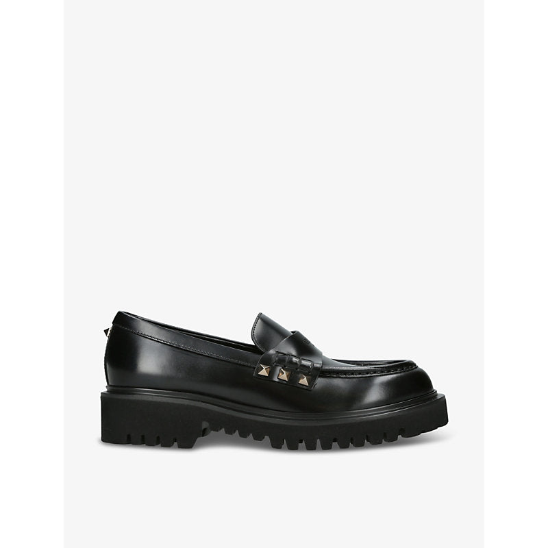  Valentino Garavani Rockstud spike-embellished leather loafers