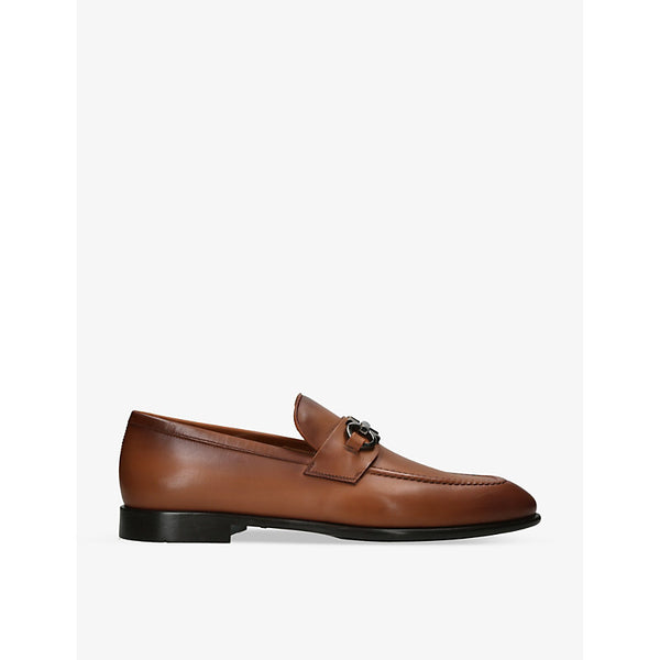  Salvatore Ferragamo Foster Gancho horsebit-embellished leather loafers