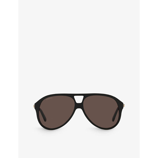 Gucci GG1286S aviator-frame acetate sunglasses