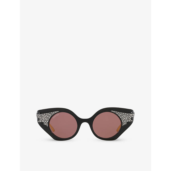 Gucci GC002002 GG1327S round-frame polyamide sunglasses