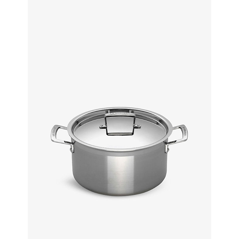 Le Creuset 3-ply stainless-steel deep casserole dish 24cm