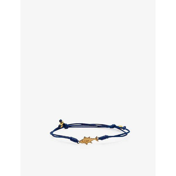 La Maison Couture x Niin Gaia wax cord and yellow gold-plated brass bracelet