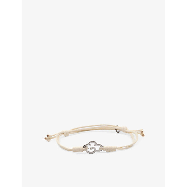 La Maison Couture x Niin Gaia wax cord and rhodium-plated recycled-copper bracelet