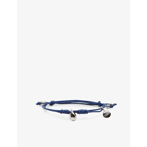 La Maison Couture x Niin Gaia wax cord and rhodium-plated silver bracelet