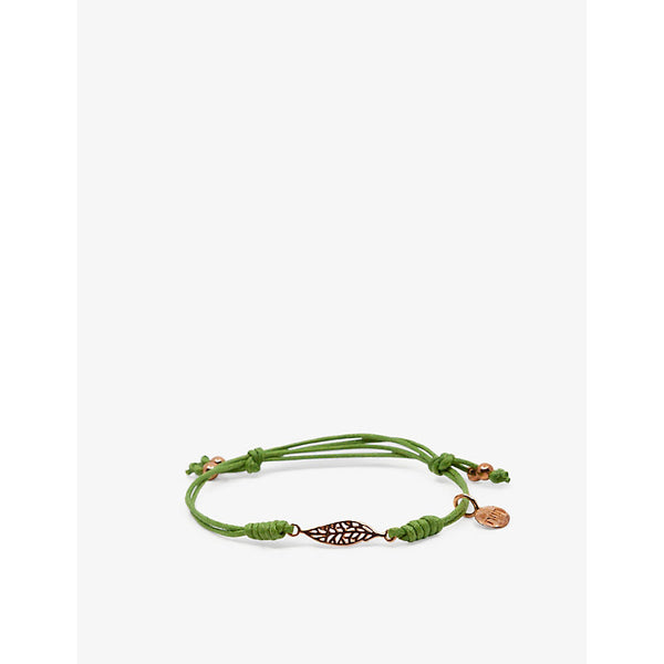 La Maison Couture x Niin Gaia wax cord and rose gold-plated silver bracelet