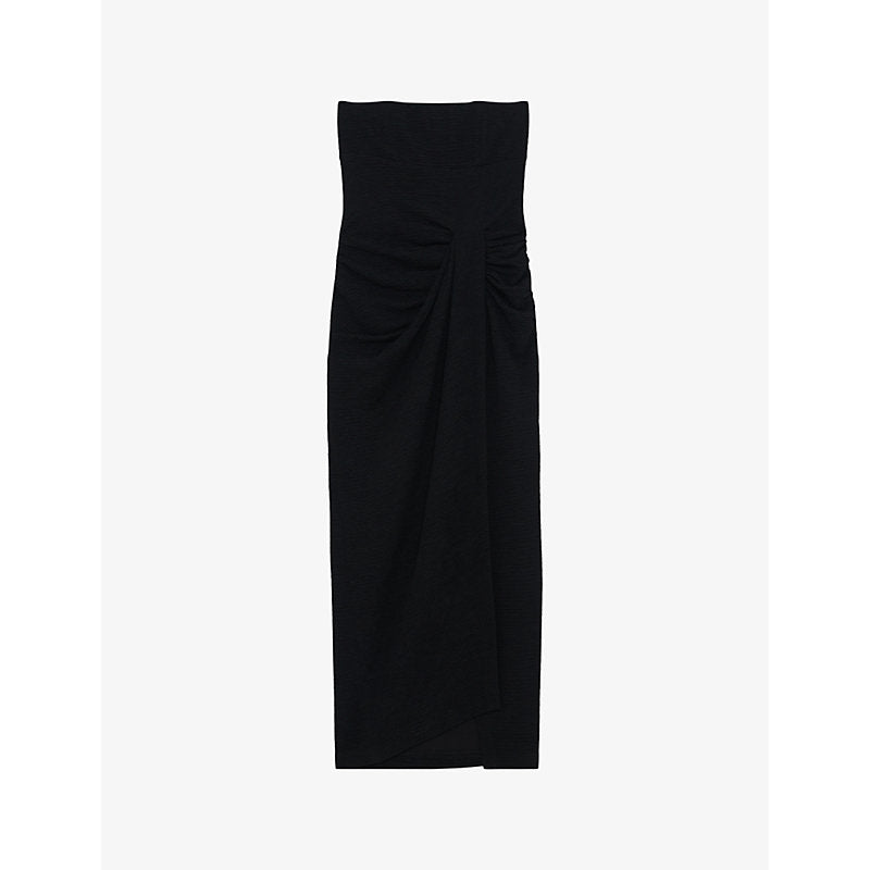 Iro Isidara gathered-front slim-fit stretch-jersey midi dress | IRO