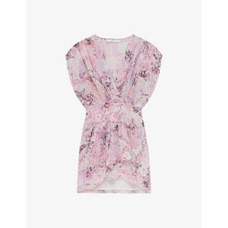 Iro Tissina floral-print silk mini dress | IRO