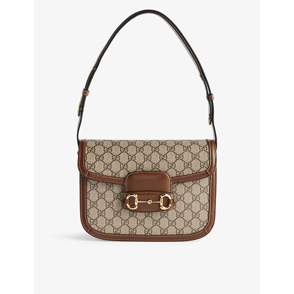 Gucci Horsebit 1955 canvas shoulder bag