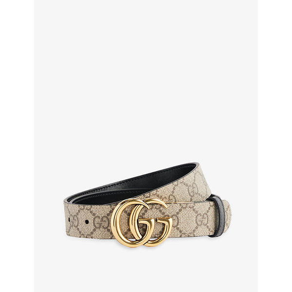 Gucci Double G reversible leather belt