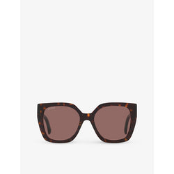  Gucci GC002027 GG1300S butterfly-frame acetate sunglasses