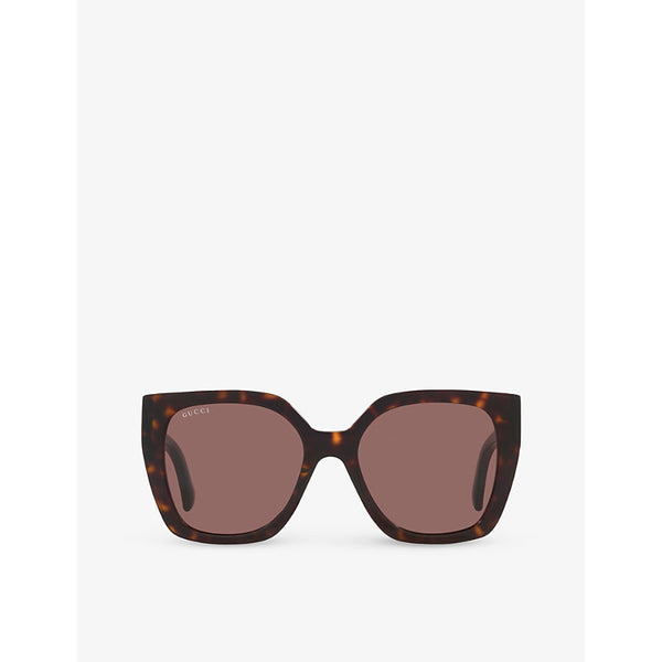  Gucci GC002027 GG1300S butterfly-frame acetate sunglasses