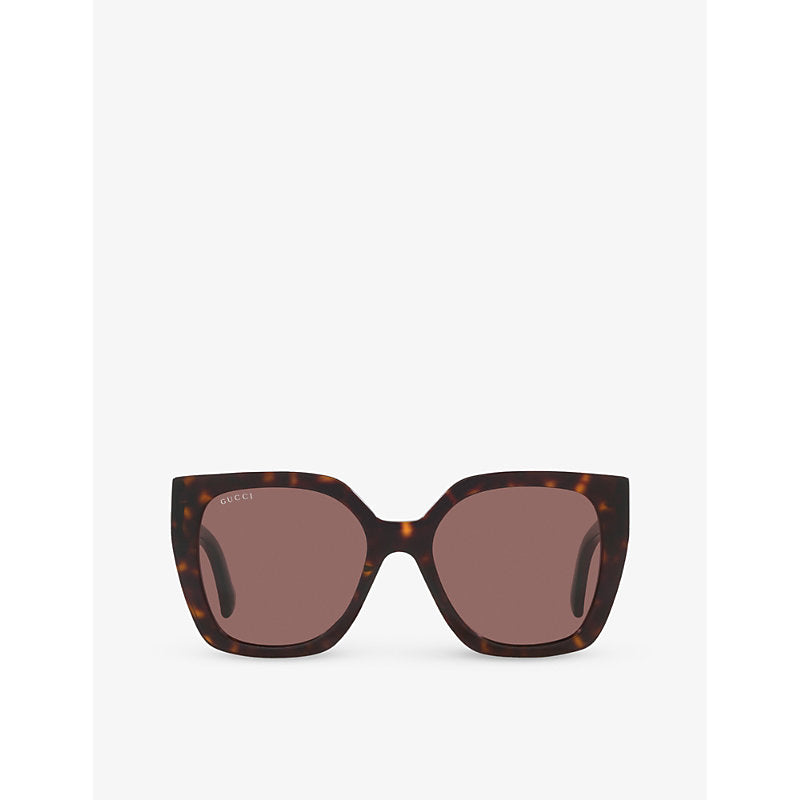  Gucci GC002027 GG1300S butterfly-frame acetate sunglasses