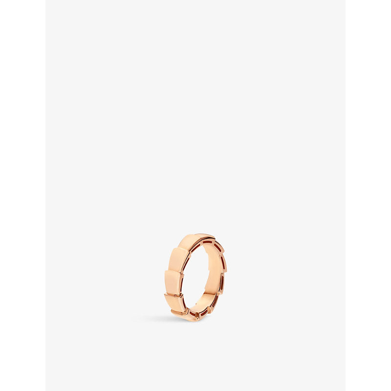 Bvlgari Serpenti Viper 18ct rose-gold wedding band