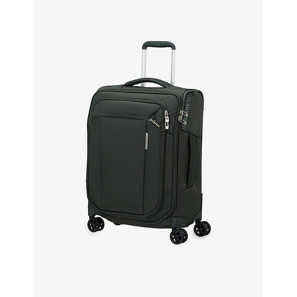 Samsonite Respark spinner soft case 4 wheel recycled-plastic cabin suitcase 55cm