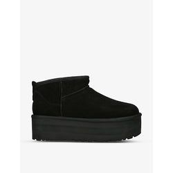  Ugg Classic Ultra Mini Platform suede and shearling boots