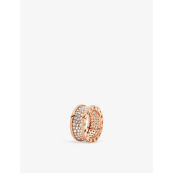 Bvlgari B.zero1 18ct rose-gold and 2.56ct brilliant-cut diamond ring