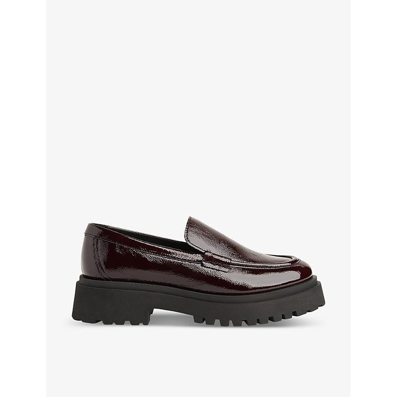 Whistles Aerton platform patent-leather loafers | Whistles