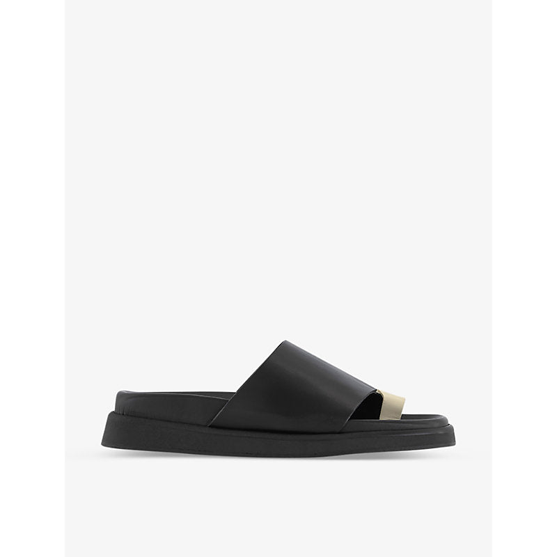 Alohas Square-toe leather sandals