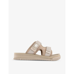 Shaka CHILL OUT logo-patch woven sandals