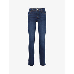  Frame Le Garcon straight-leg mid-rise stretch-denim jeans