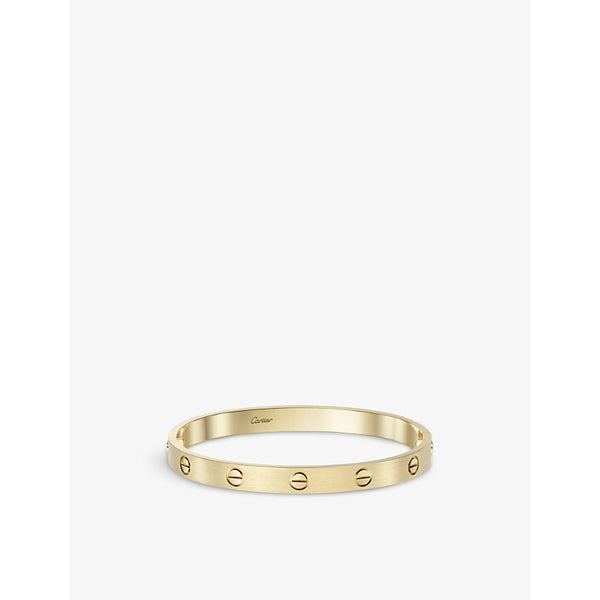 Cartier LOVE brushed 18ct yellow-gold bracelet