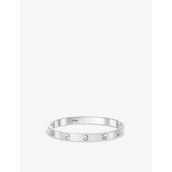 Cartier LOVE brushed 18ct white-gold bracelet