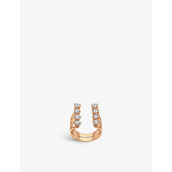 Delfina Delettrez Dots 18ct yellow-gold and 1.2ct diamond ring