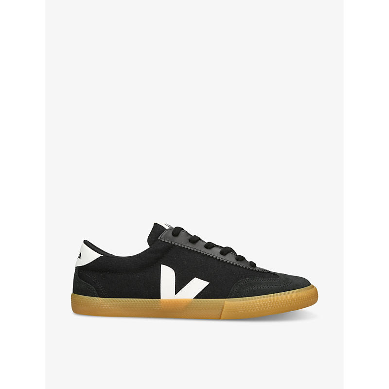 Veja Volley V-logo canvas low-top trainers