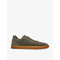 Officine Creative Karma Light logo-embellished low-top suede trainers