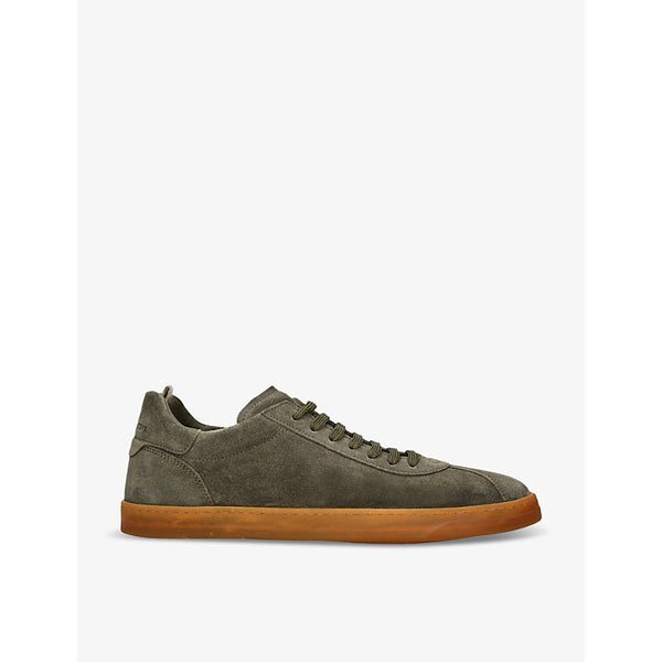 Officine Creative Karma Light logo-embellished low-top suede trainers