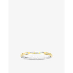  Apm Monaco Toi Moi Morse Code sterling-silver and zirconia bangle