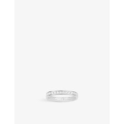  Apm Monaco Dainty sterling-silver and pavé zirconia ring