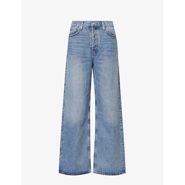 Agolde Baggy wide-leg organic cotton-blend denim jeans