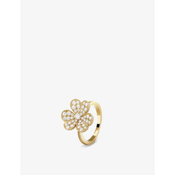 Van Cleef & Arpels Frivole 18ct yellow-gold and 0.81ct diamond ring