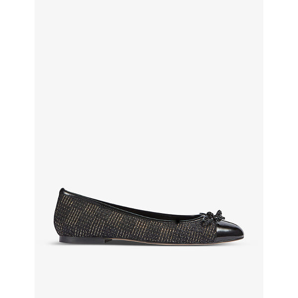 Lk Bennett Kara tweed ballet pumps