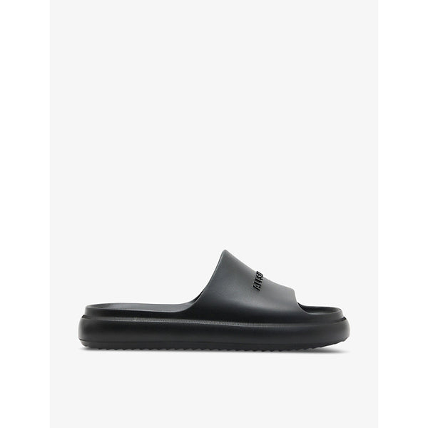 Allsaints Dune logo-strap rubber slides