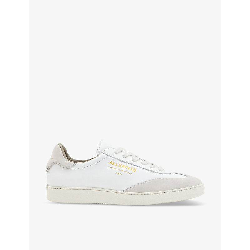 Allsaints Thelma logo-embossed low-top leather trainers