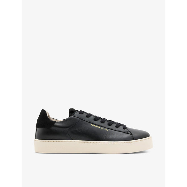 Allsaints Shana logo-embossed leather low-top trainers