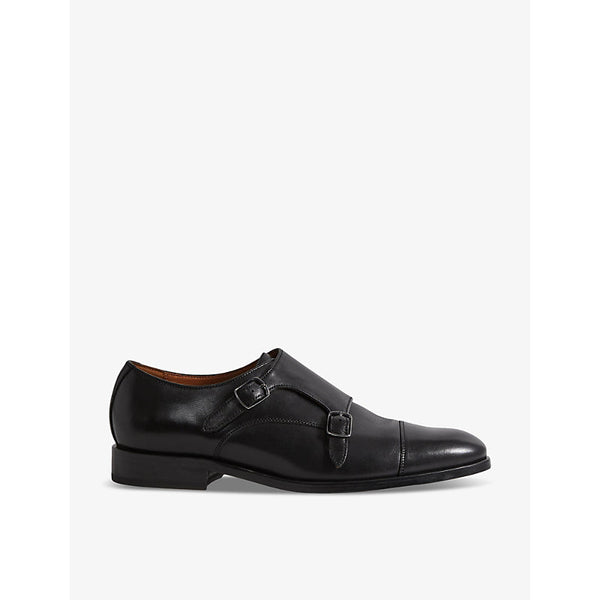 Reiss Amalfi double-monk strap leather shoes | Reiss