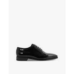 Reiss Mead lace-up patent-leather shoes | Reiss