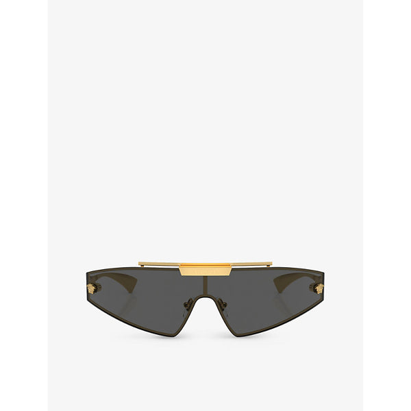  Versace VE2265 irregular-frame metal sunglasses