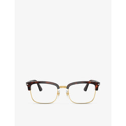  Persol PO3340V Lina rectangle-frame acetate and metal optical glasses