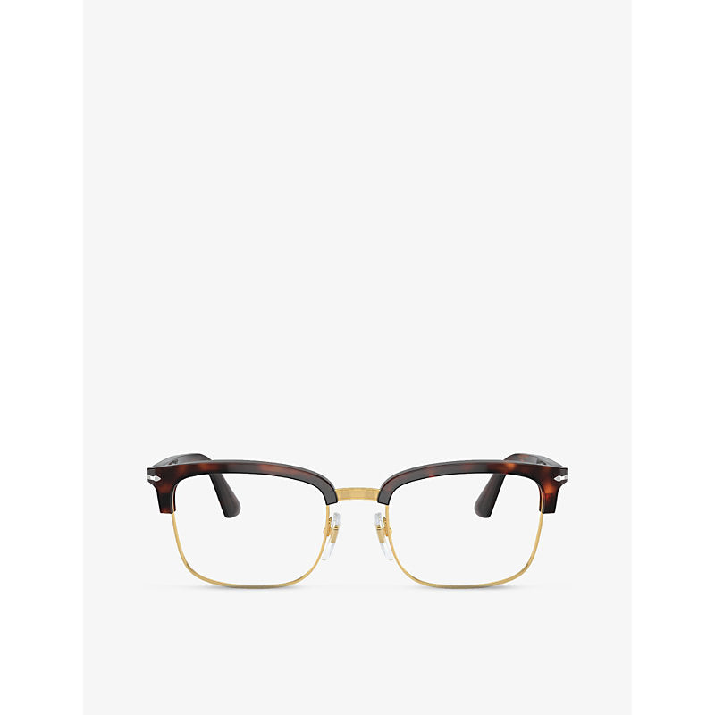  Persol PO3340V Lina rectangle-frame acetate and metal optical glasses