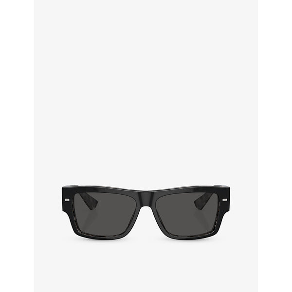  Dolce & Gabbana DG4451 rectangle-frame acetate sunglasses