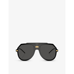  Dolce & Gabbana DG6195 pilot-frame injected sunglasses