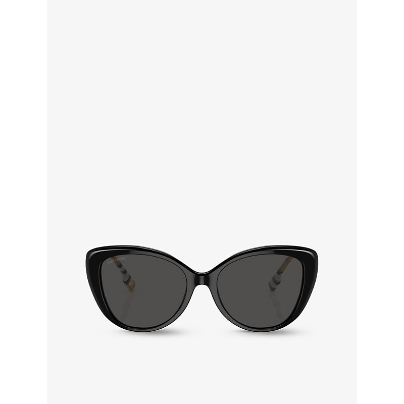  Burberry BE4407 cat-eye check acetate sunglasses