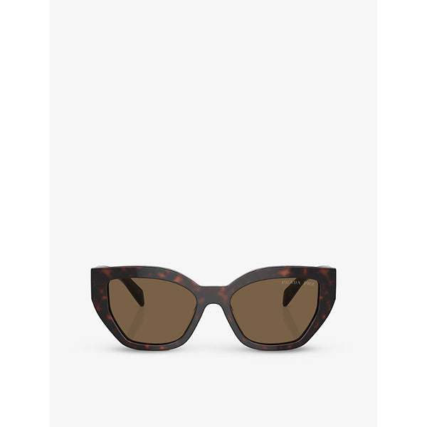 Prada PR A09S butterfly-frame tortoiseshell acetate sunglasses