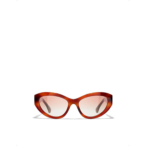 Chanel CH5513 cat-eye tortoiseshell acetate sunglasses